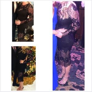 Black lace dress
